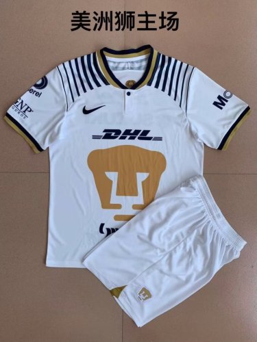 Adult Uniform 2022-2023 Pumas UNAM Mexiko Home Soccer Jersey Shorts