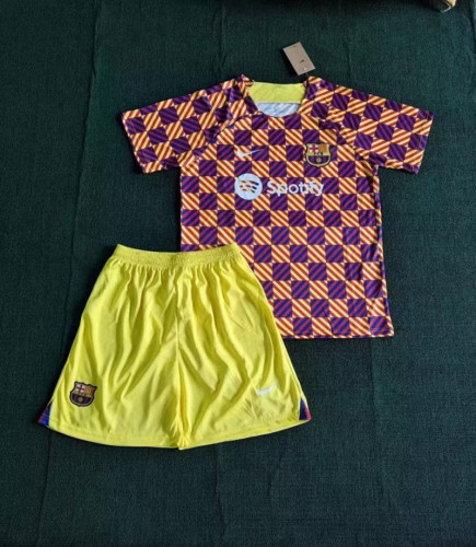Adult Uniform 2023-2024 Barcelona Soccer Training Jersey Shorts