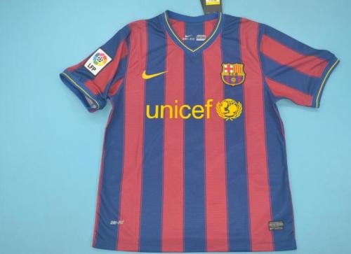 with LFP Patch Retro Jersey 2009-2010 Barcelona Home Soccer Jersey