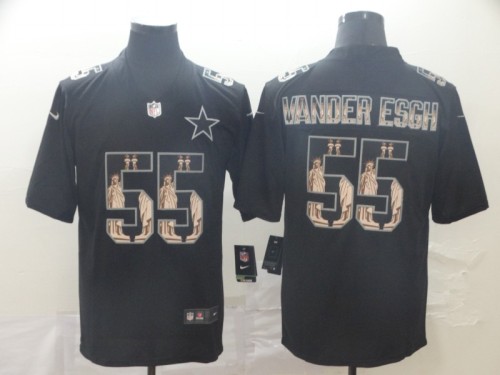 Dallas Cowboys 55 VANDER ESCH Black Statue of Liberty Limited Jersey