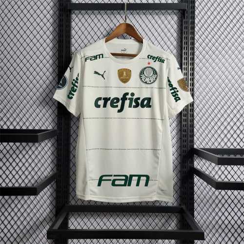 with all Patches+all Sponor Logos Fans Version Palmeiras 2022-2023 Away White Soccer Jersey