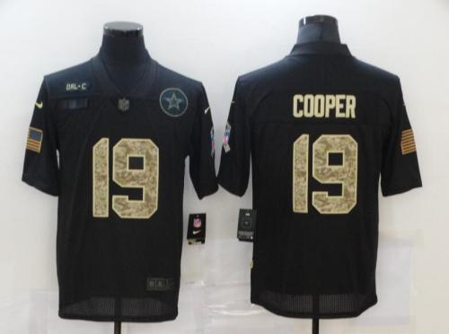 Cowboys 19 Amari Cooper Black Camo 2020 Salute To Service Limited Jersey