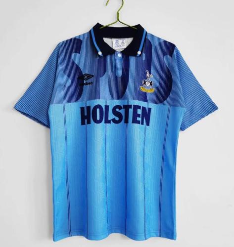 Retro Jersey 1992-1994 Tottenham Hotspur Third Away Soccer Jersey Spurs Vintage Football Shirt