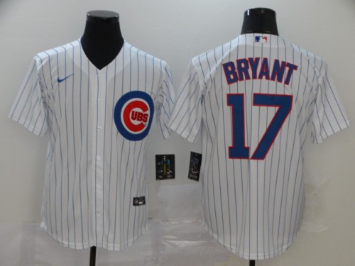 Chicago Cubs 17 BRYANT White 2020 Cool Base Jersey