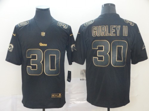 Los Angeles Rams 30 Todd Gurley II Black Gold Vapor Untouchable Limited Jersey