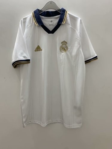 Retro Jersey 2019-2020 Real Madrid White Soccer Training Jersey Vintage Fubtol Shirt
