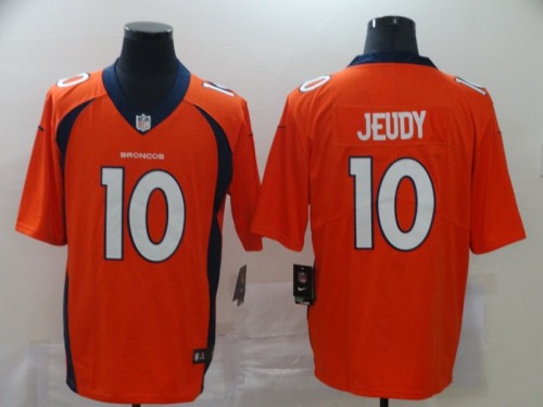 Denver Broncos 10 Jerry Jeudy Orange 2020 NFL Draft First Round Pick Color Rush Limited Jersey