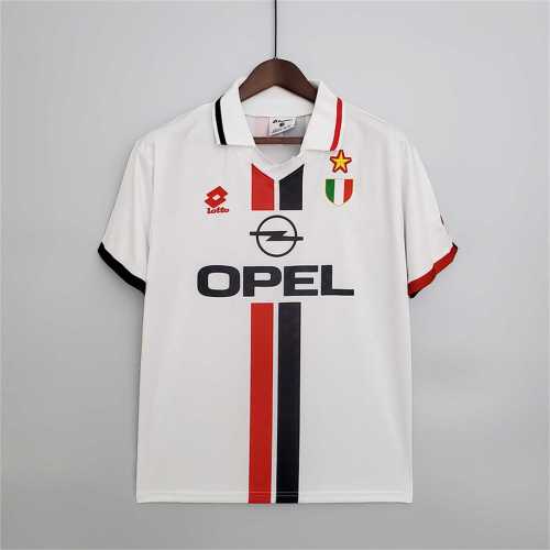 Retro Jersey 1995-1997 AC Milan Away White Soccer Jersey