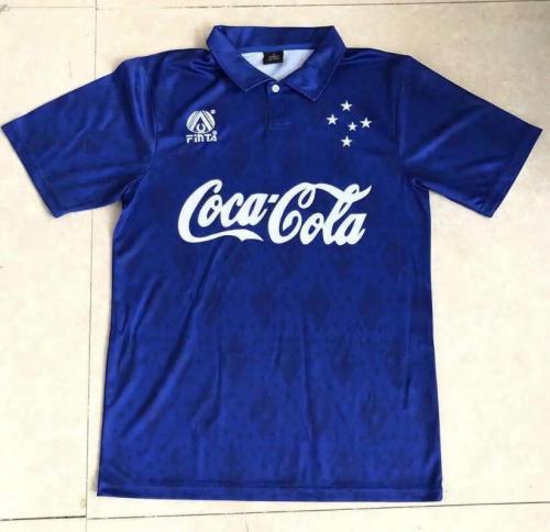 Retro Jersey 1993-1994 Cruzeiro Home Blue Soccer Jersey