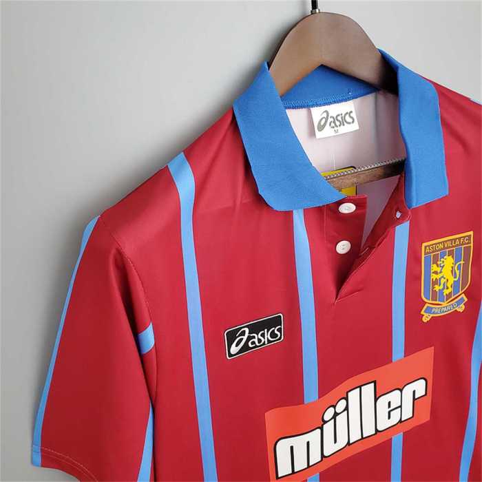 Retro Jersey 1993-1995 Aston Villa Home Soccer Jersey Vintage Football Shirt
