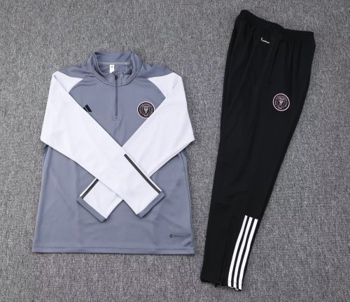 2023-2024 Inter Miami Grey Soccer Training Sweater and Pants