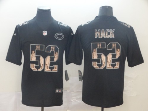 Chicago Bears 52 MACK Black Statue of Liberty Limited Jersey