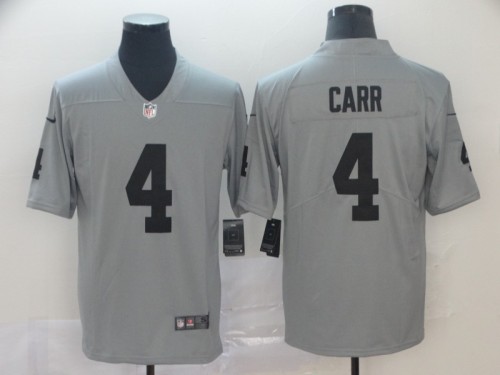 Oakland Raiders 4 Derek Carr Gray Inverted Legend Limited Jersey