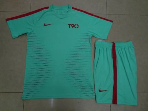 #903 Light Blue Soccer Training Uniform Blank Jersey and Shorts