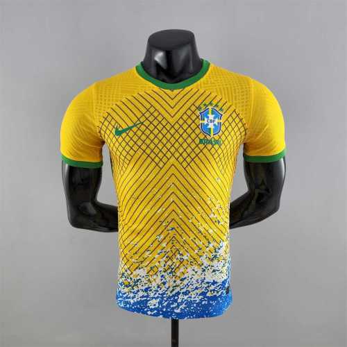 Player Version 2022 Brazil Special Edition Yellow Soccer Jersey