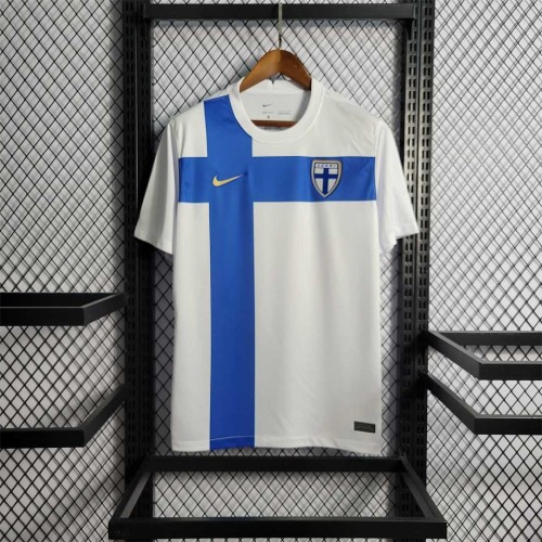 Fans Version 2022 World Cup Finland Home Soccer Jersey