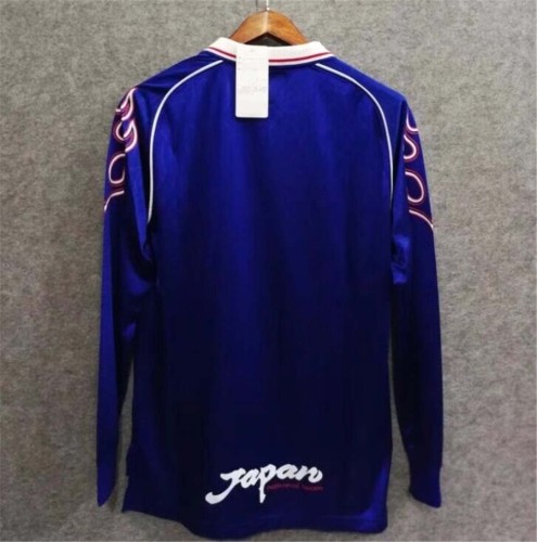 Retro Jersey Long Sleeve 1998 Japan Home Soccer Jersey Vintage Football Shirt