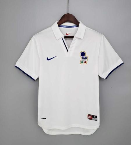 Retro Jersey 1998 Italy Away White Soccer Jersey Vintage Football Shirt