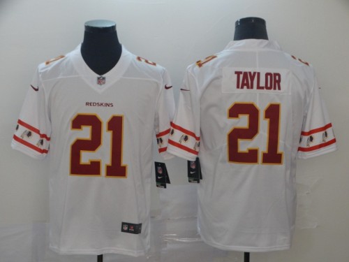 Washington Redskins 21 Sean Taylor White Team Logos Fashion Vapor Limited Jersey
