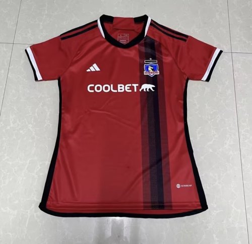 Women 2023-2024 Colo-colo Away Red Soccer Jersey