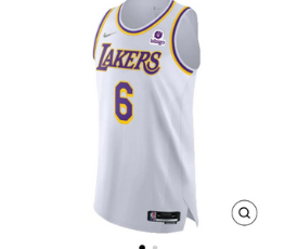Lakers Lebron James 75th Anniversary Jersey