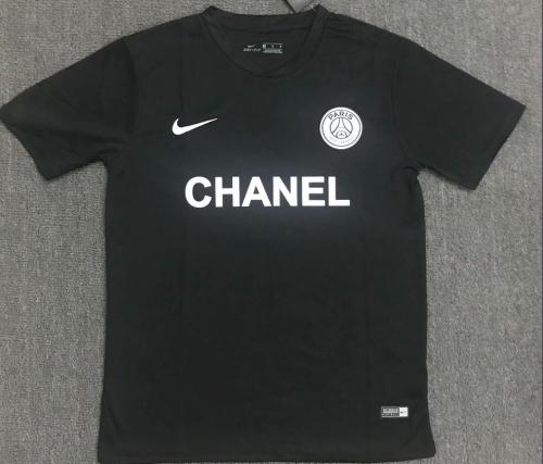 PSG Black Chane T Shirt Soccer Jersey