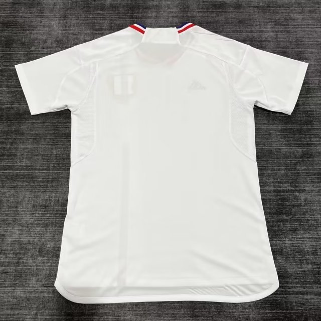 without Sponor Logo Fans Version 2023-2024 Olympique Lyonnais Home Soccer Jersey