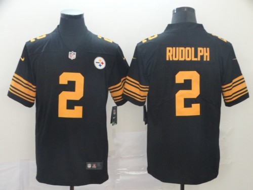 Pittsburgh Steelers #2 RUDOLPH Black/yellow NFL Jersey
