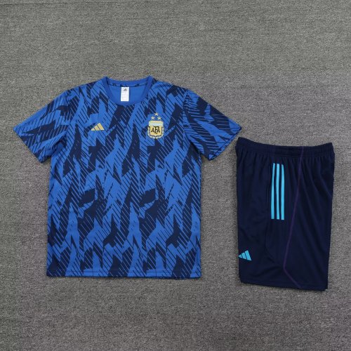 Adult Uniform 2023-2024 Argentina Blue Soccer Training Jersey Shorts