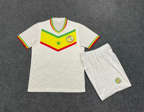 Adult Uniform 2022-2023 Senegal Home Soccer Jersey Shorts