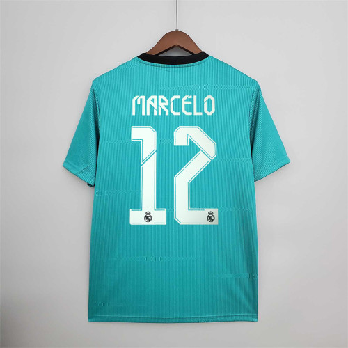 Fans Version 2021-2022 Real Madrid MARCELO 12 3rd Away Soccer Jersey