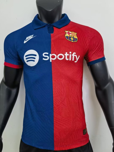 Player Version 2023-2024 Barcelona Blue/Red Soccer Jersey