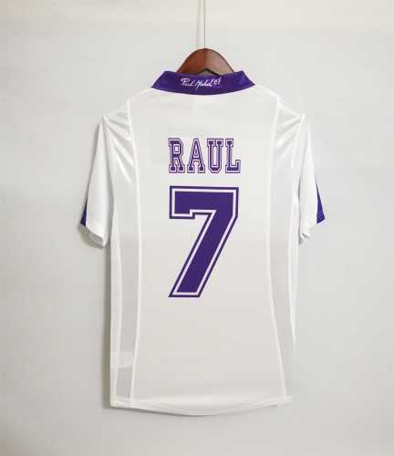 Retro Jersey 1997-1998 Real Madrid RAUL 7 Home Soccer Jersey