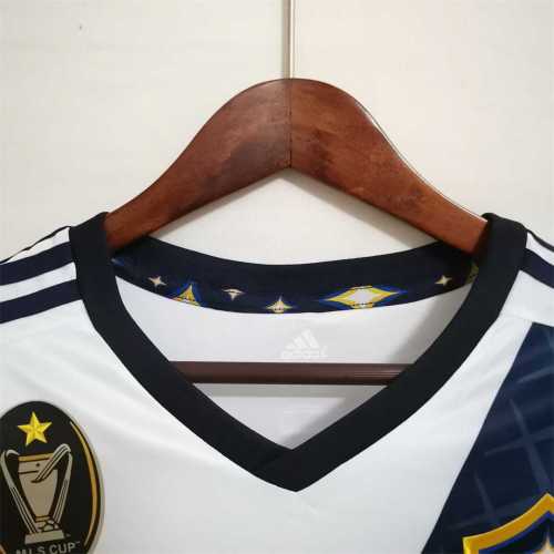 with MLS Cup Champion Patch Retro Jersey 2012-2013 Los Angeles Galaxy Home Soccer Jersey