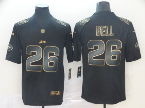 New York Jets 26 Le'Veon Bell Black Gold Vapor Untouchable Limited Jersey
