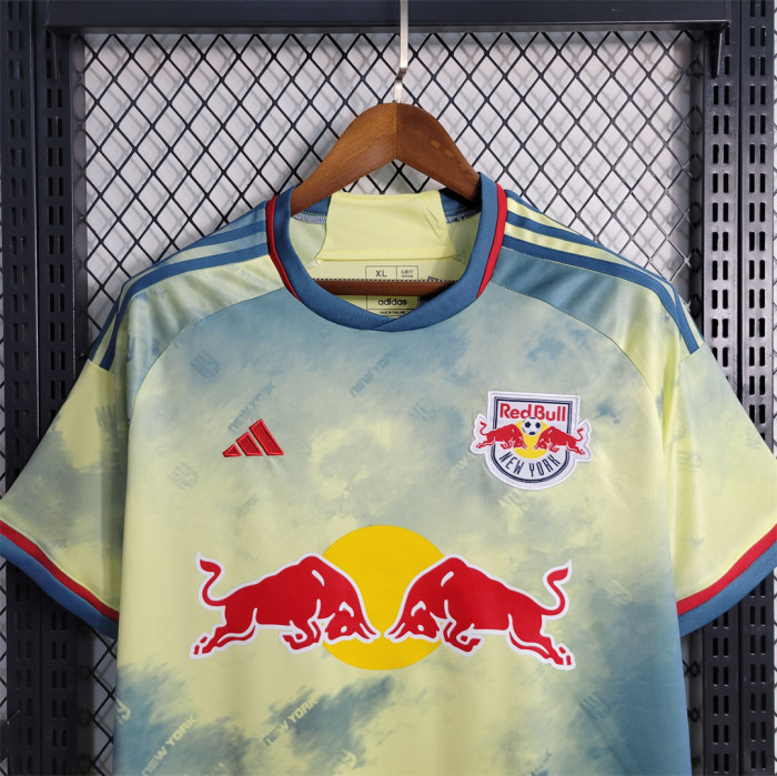 Fan Version New York Red Bulls 2023-2024 Home Kit Soccer Jersey