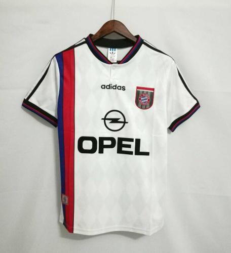 Retro Jersey 1995-1996 Bayern Away White Soccer Jersey