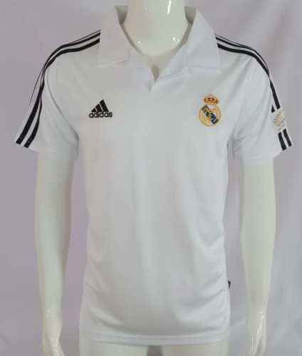 Retro Jersey 2001-2002 Real Madrid UCL Home Soccer Jersey Vintage Football Shirt