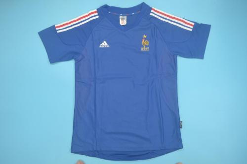 Retro Jersey 2002 France Home Soccer Jersey Vintage Football Shirt