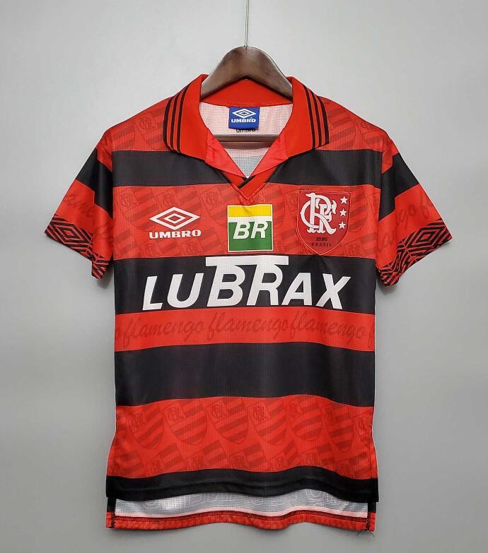 Retro Jersey 1995 Flamengo Home Red Soccer Jersey