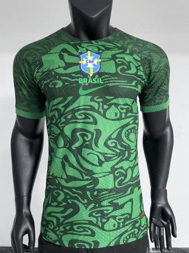 Player Version 2023-2024 Brazil Green Soccer Jersey