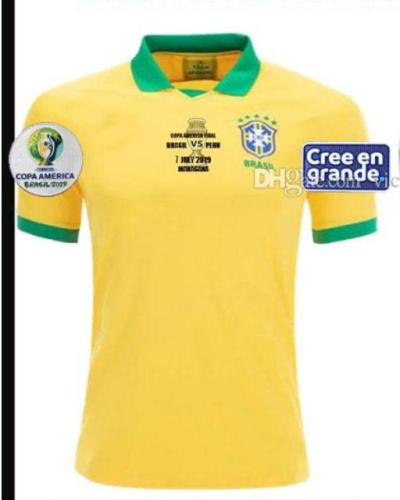 Brazil copa america final edition Home Soccer Jersey with Patches