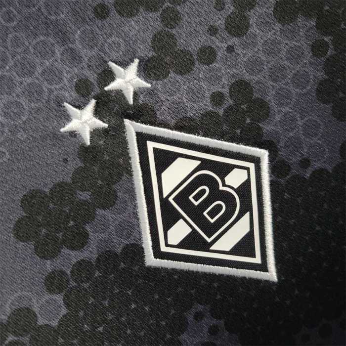 Fans Version 2022-2023 VfL Borussia Mönchengladbach Away Black Soccer Jersey