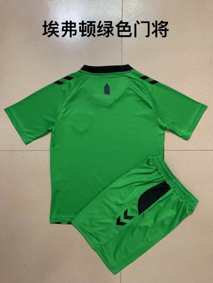 Adult Uniform 2022-2023 Everton Green Goalkeeper Soccer Jersey Shorts