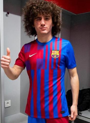 2022 Fabio Blanco Jersey Barcelona Home Number 39 Football Shirt