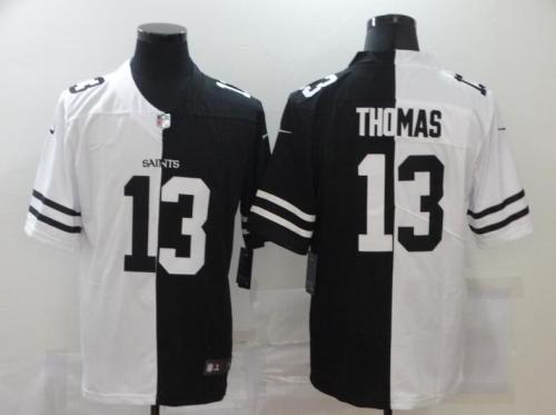 Saints 13 Michael Thomas Black And White Split Vapor Untouchable Limited Jersey