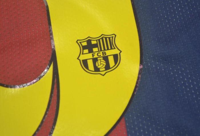 with Front Lettering+UCL Patch Retro Jersey 2014-2015 Barcelona A,INIESTA 8 Home Soccer Jersey