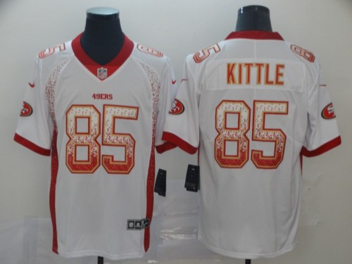 San Francisco 49ers 85 George Kittle White Drift Fashion Limited Jersey