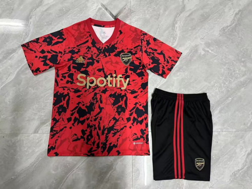 Adult Uniform 2023-2024 Arsenal Red Soccer Training Jersey Shorts