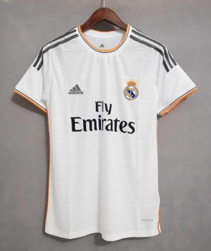Retro Jersey 2013-2014 Real Madrid Home White Soccer Jersey Vintage Football Shirt